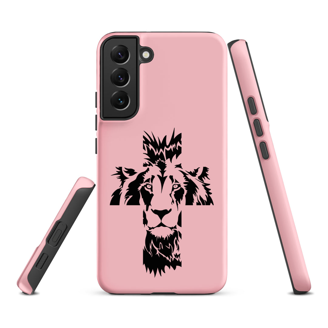 Christian Phone Case Aslan Cross Pink for Samsung® Samsung® Phone Cases   