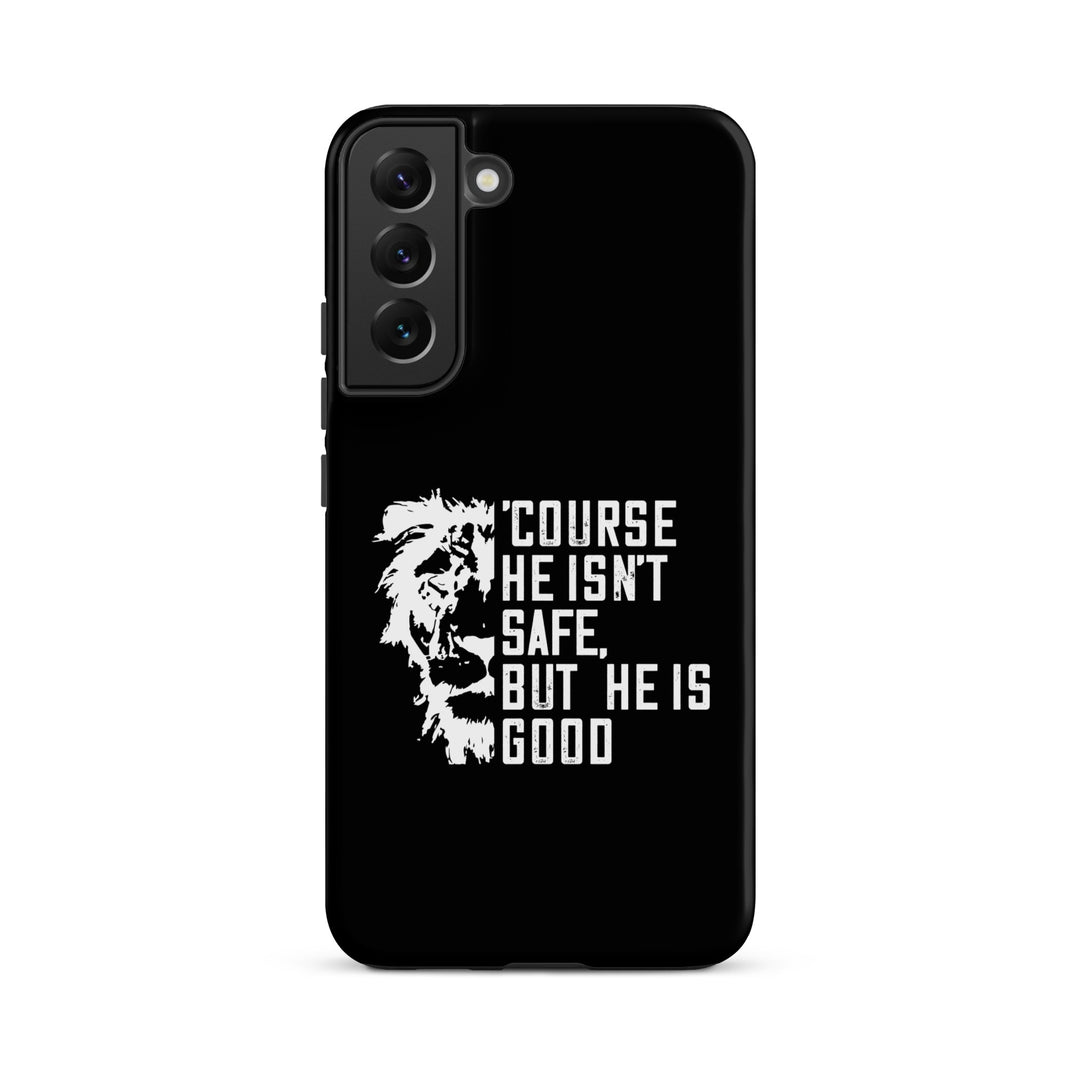 Christian Phone Case Christian Phone 'Course He Isn't Safe Black for Samsung® Samsung® Phone Cases Matte Samsung Galaxy S22 Plus 