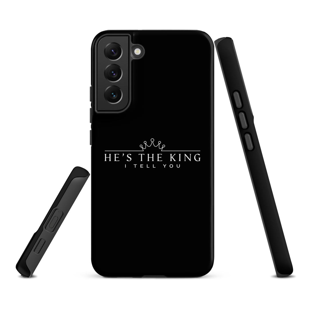 Christian Phone Case He's The King Black for Samsung® Samsung® Phone Cases   