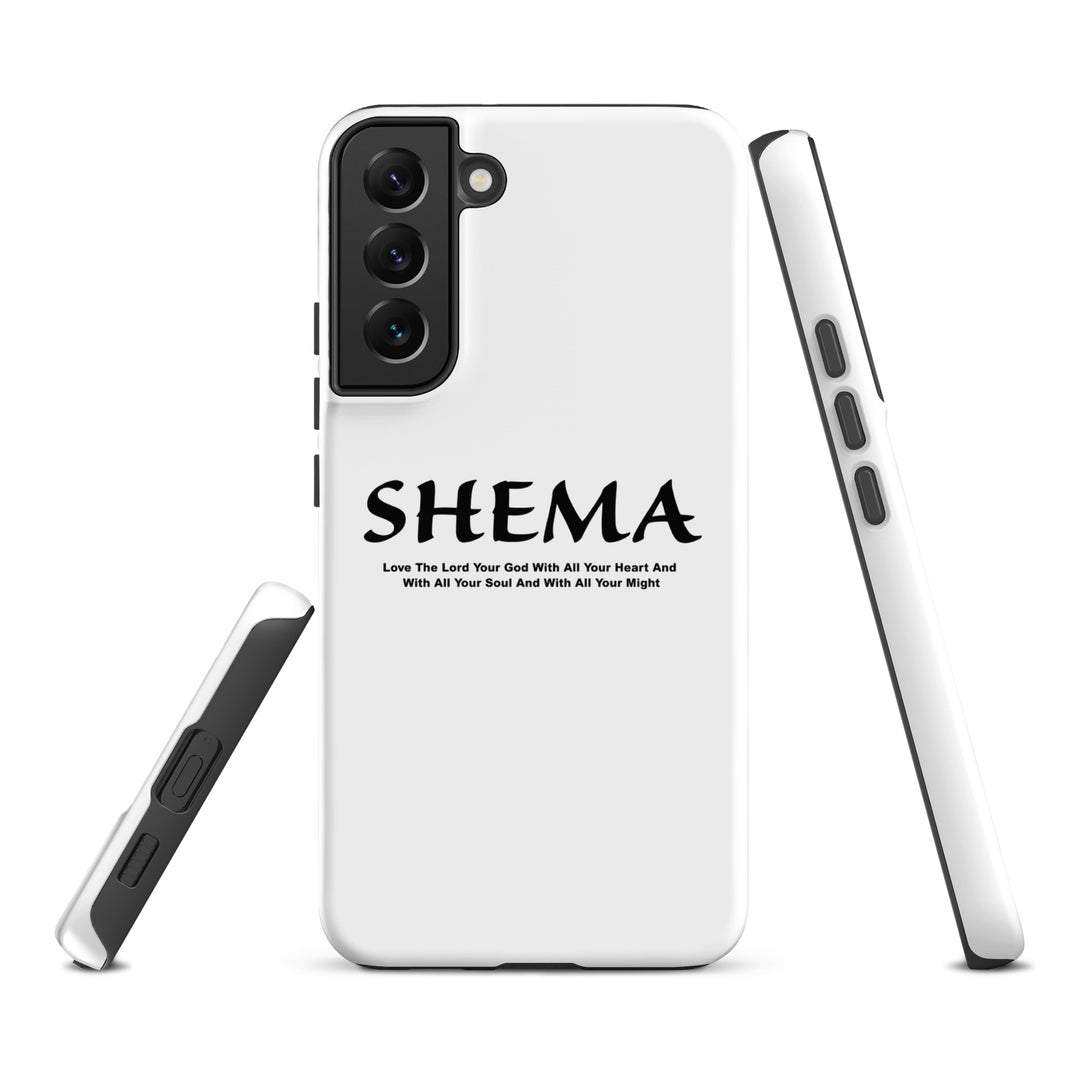 Christian Phone Case Shema Love The Lord White for Samsung® Samsung® Phone Cases   