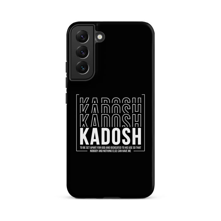 Christian Phone Case Kadosh Dedicated To His Use Black for Samsung® Samsung® Phone Cases Matte Samsung Galaxy S22 Plus 