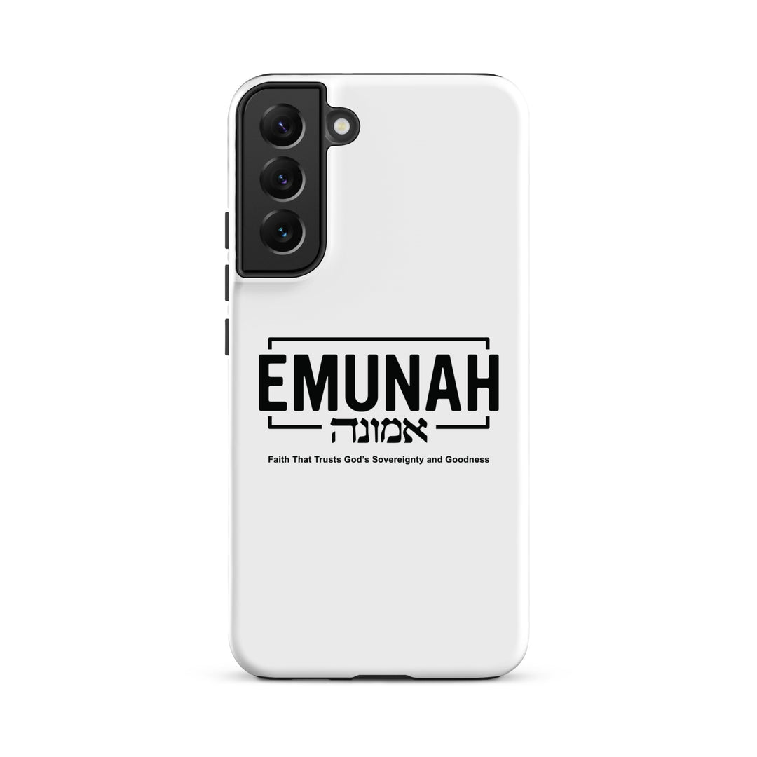 Christian Phone Case Emunah Faith That Trusts White for Samsung® Samsung® Phone Cases Matte Samsung Galaxy S22 Plus 