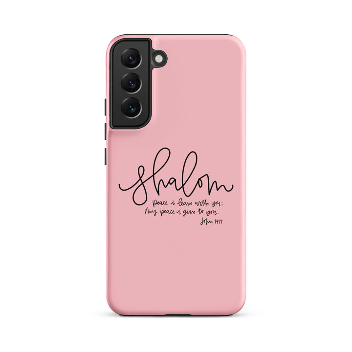 Christian Phone Case Shalom Pink for Samsung® Samsung® Phone Cases Matte Samsung Galaxy S22 Plus 