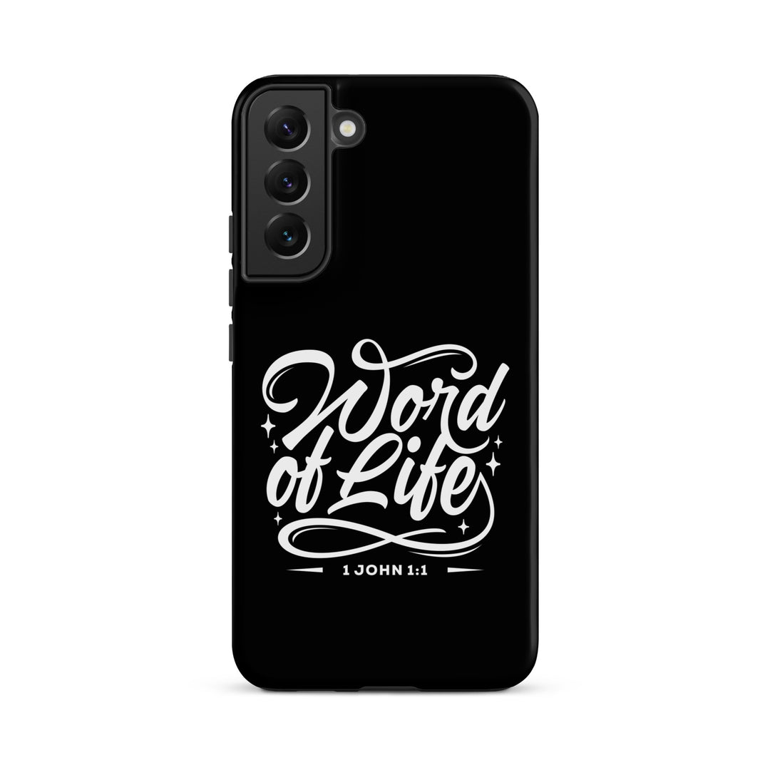 Christian Phone Case Word of Life Black for Samsung® Samsung® Phone Cases Matte Samsung Galaxy S22 Plus 