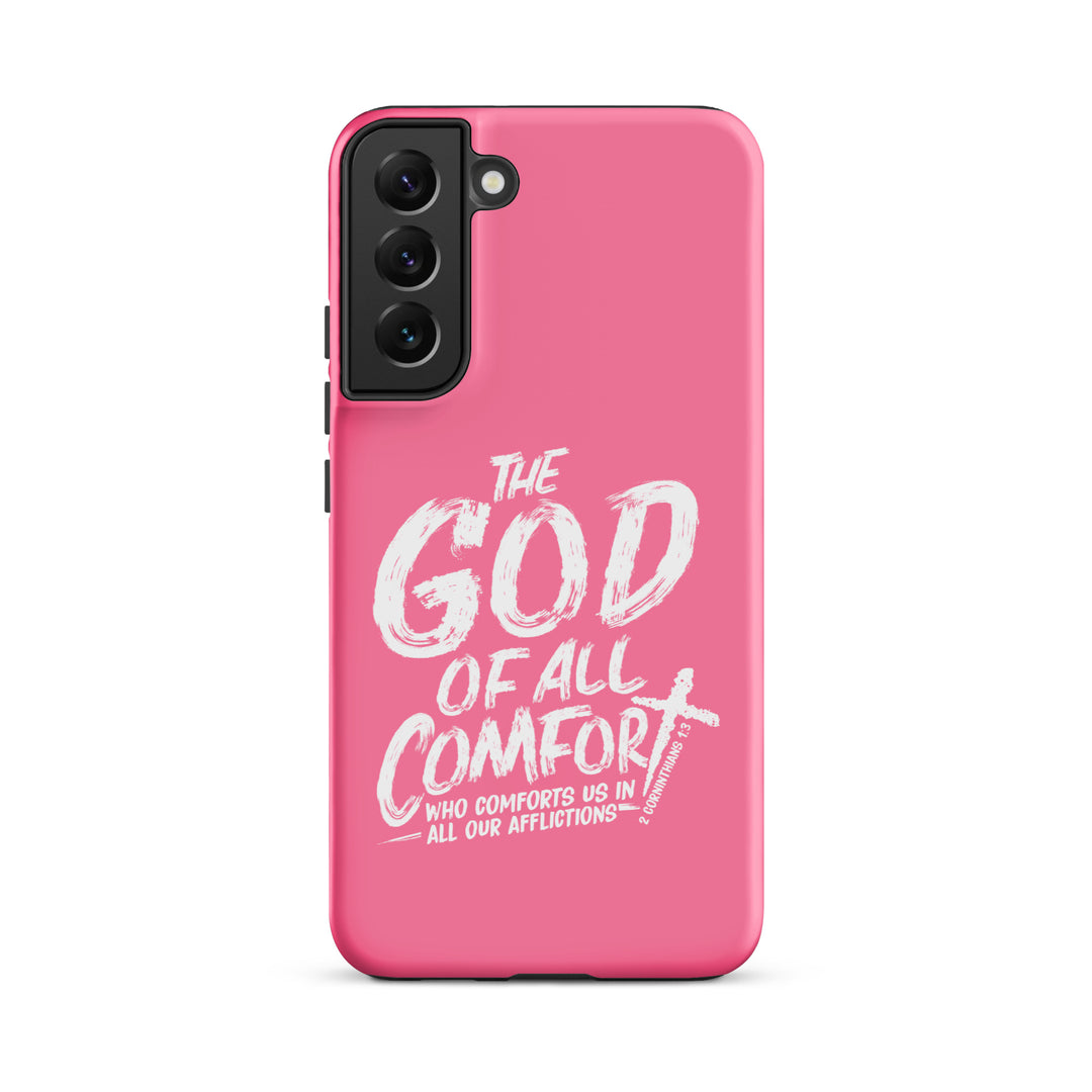 Christian Phone Case God of All Comfort Pink for Samsung® Samsung® Phone Cases Matte Samsung Galaxy S22 Plus 