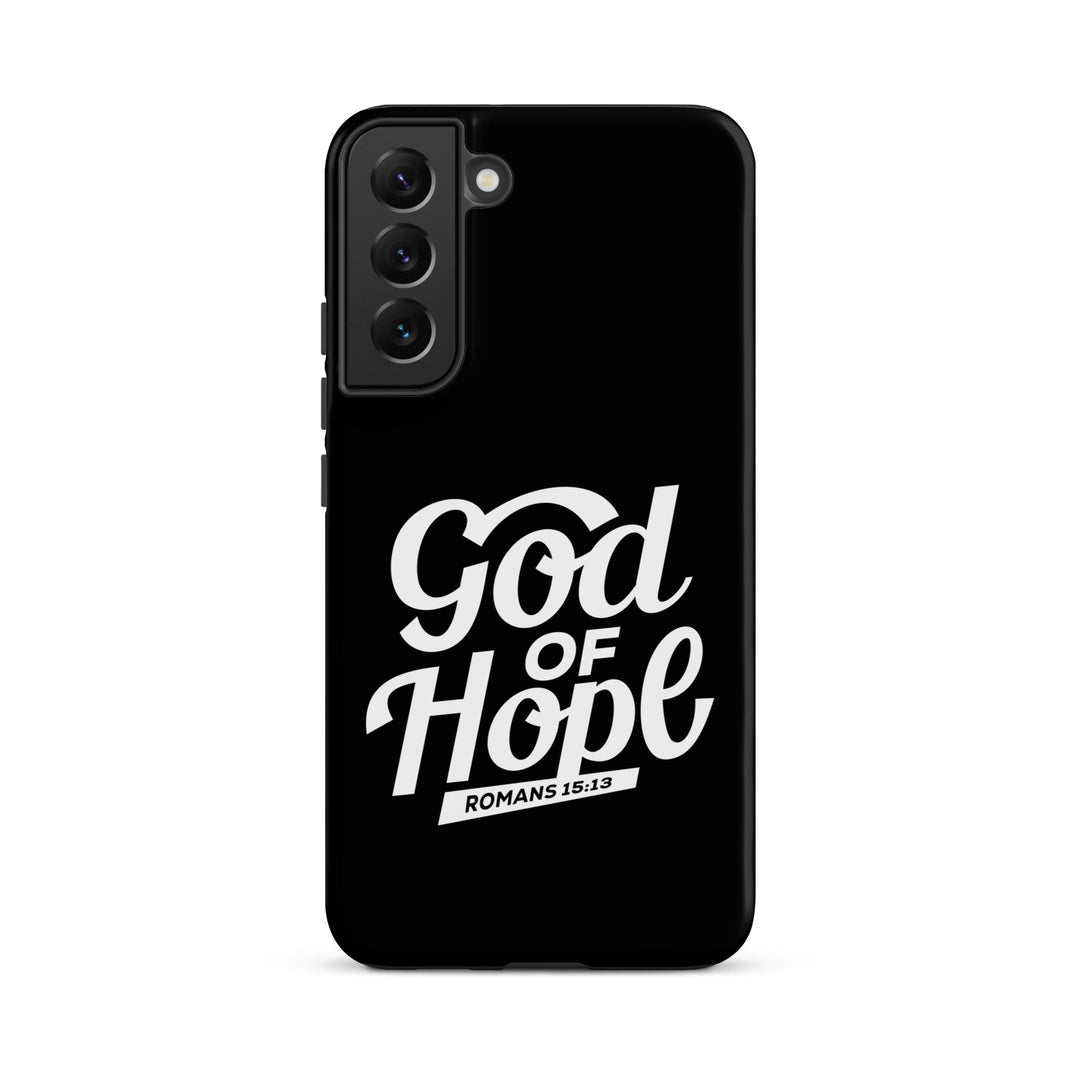 Christian Phone Case God of Hope Black for Samsung® Samsung® Phone Cases Matte Samsung Galaxy S22 Plus 