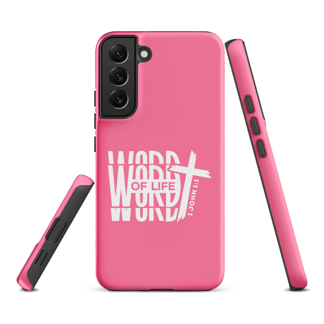 Christian Phone Case Word of Life Cross Pink for Samsung® Samsung® Phone Cases   