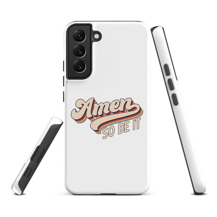 Christian Phone Case Amen So Be It White for Samsung® Samsung® Phone Cases   