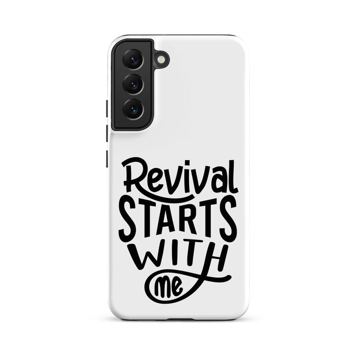 Christian Phone Case Revival Starts With Me White for Samsung® Samsung® Phone Cases Matte Samsung Galaxy S22 Plus 