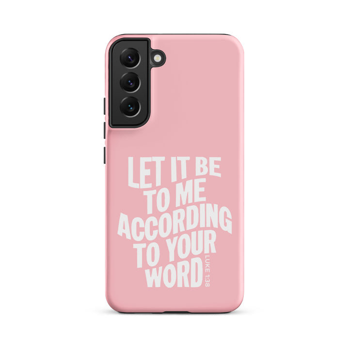 Christian Phone Case According To Your Word Pink for Samsung® Samsung® Phone Cases Matte Samsung Galaxy S22 Plus 