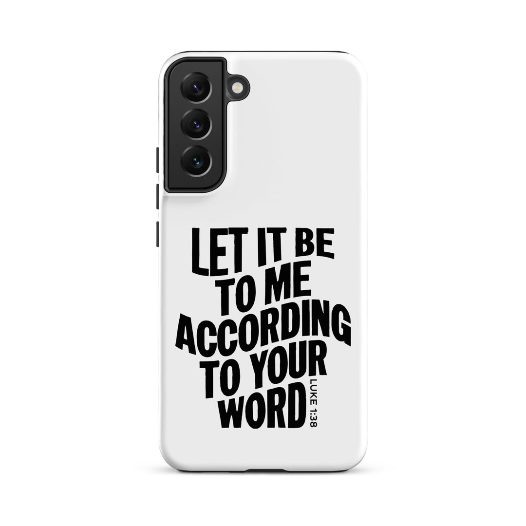 Christian Phone Case According To Your Word White for Samsung® Samsung® Phone Cases Matte Samsung Galaxy S22 Plus 