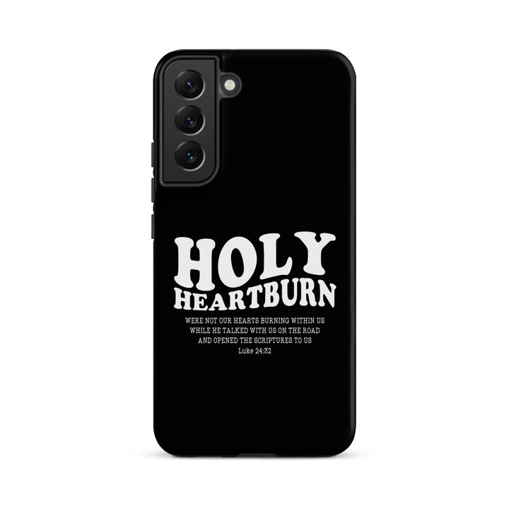 Christian Phone Case Holy Heartburn Black for Samsung® Samsung® Phone Cases Matte Samsung Galaxy S22 Plus 