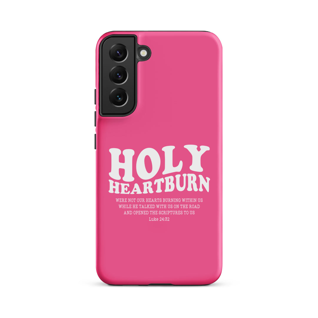 Christian Phone Case Holy Heartburn Pink for Samsung® Samsung® Phone Cases Matte Samsung Galaxy S22 Plus 