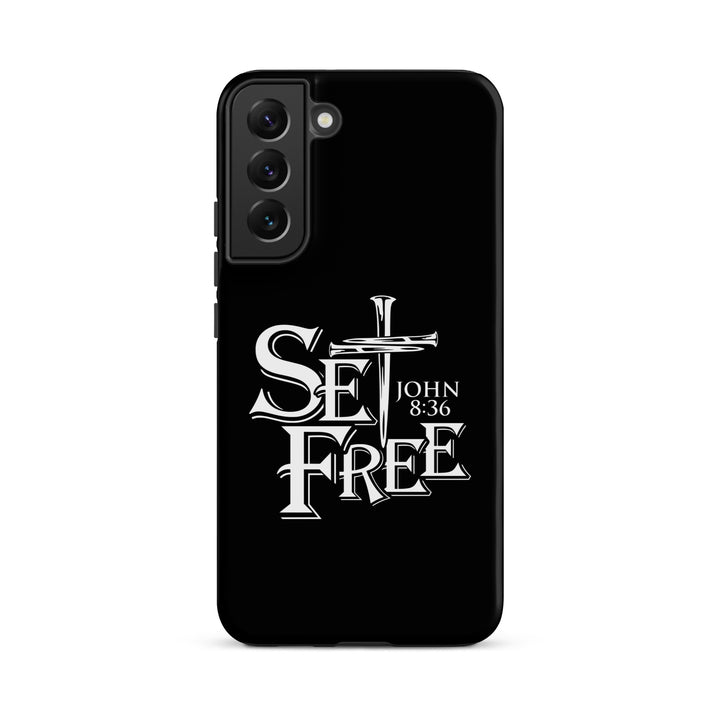 Christian Phone Case Set Free Black for Samsung® Samsung® Phone Cases Matte Samsung Galaxy S22 Plus 