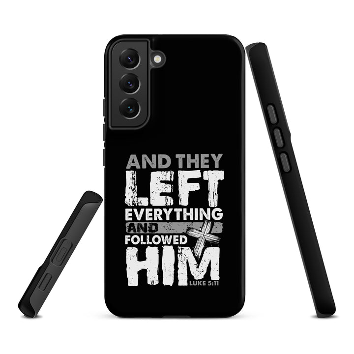 Christian Phone Case Left Everything Cross Black for Samsung® Samsung® Phone Cases   