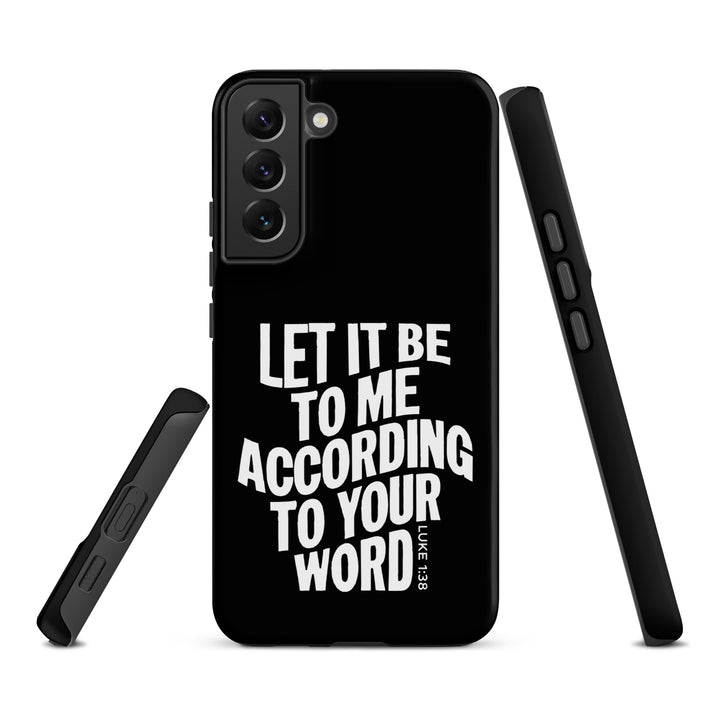 Christian Phone Case According To Your Word Black for Samsung® Samsung® Phone Cases   