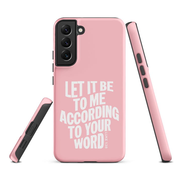 Christian Phone Case According To Your Word Pink for Samsung® Samsung® Phone Cases   