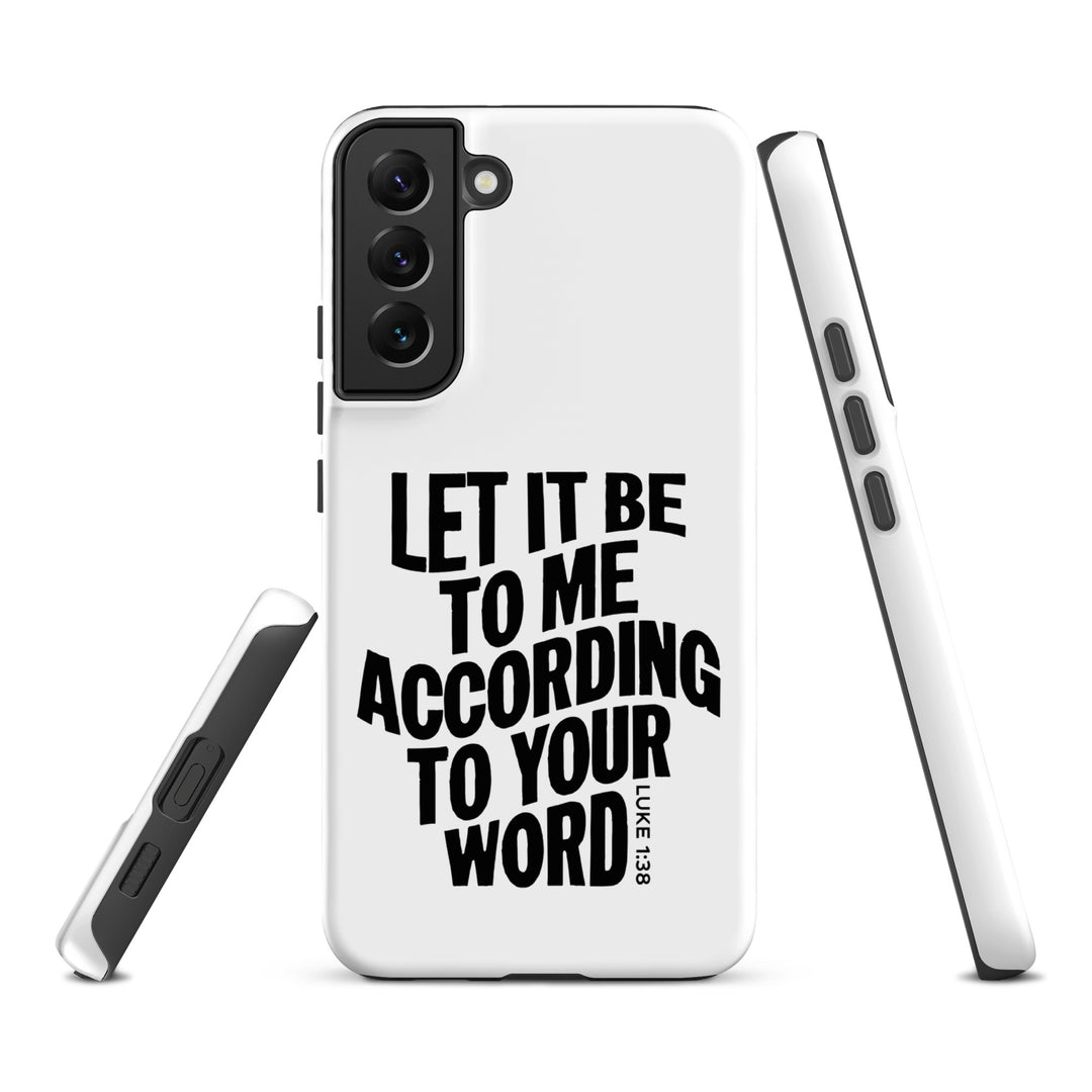 Christian Phone Case According To Your Word White for Samsung® Samsung® Phone Cases   