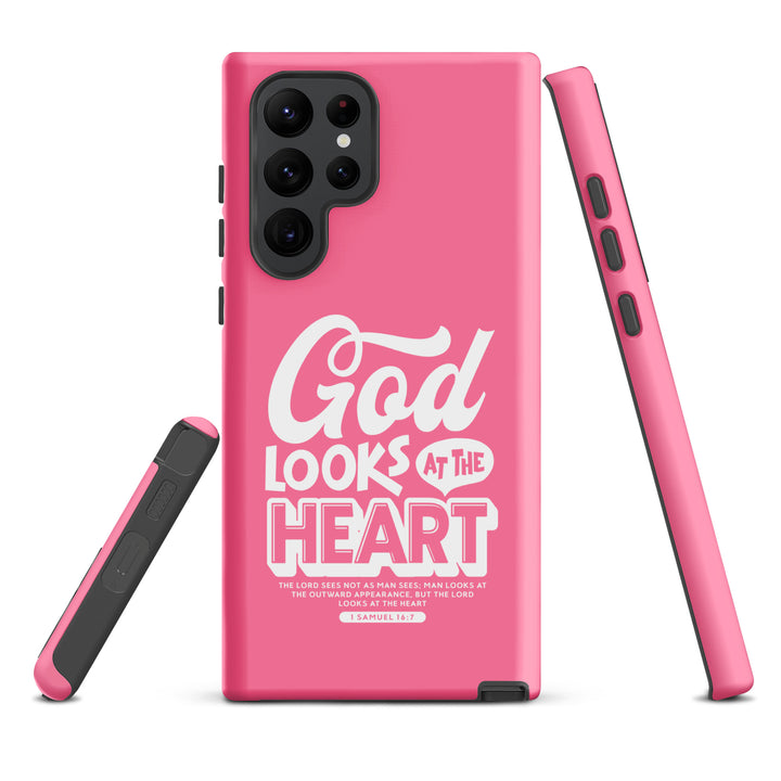 Christian Phone Case God Looks At Heart  for Samsung® Samsung® Phone Cases   