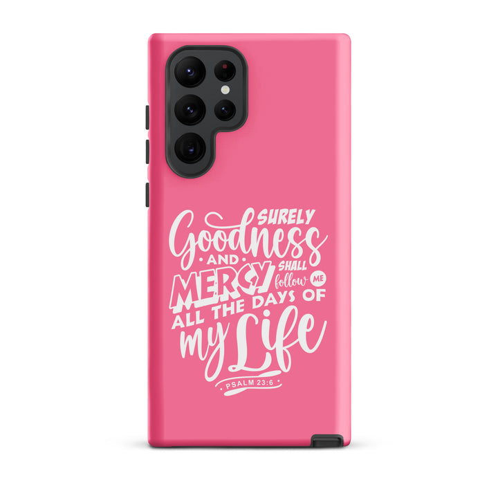 Christian Phone Case Goodness and Mercy for Samsung® Samsung® Phone Cases Matte Samsung Galaxy S22 Ultra 