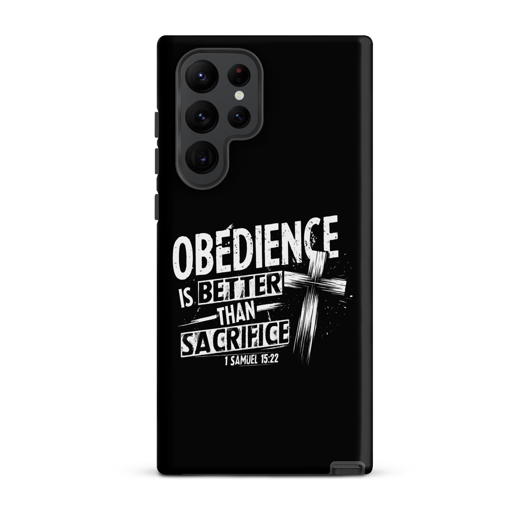 Christian Phone Case Obedience Is Better for Samsung® Samsung® Phone Cases Matte Samsung Galaxy S22 Ultra 