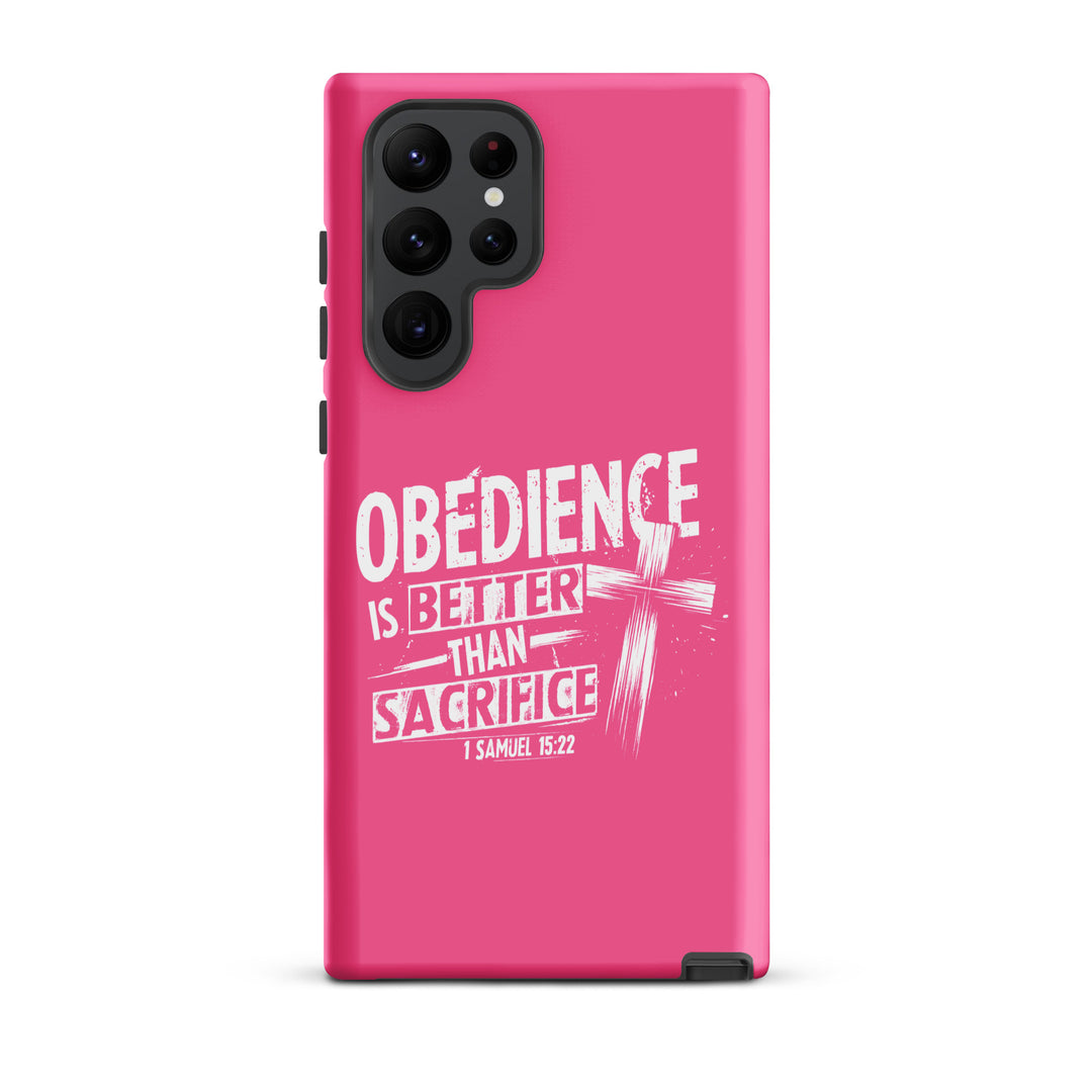 Christian Phone Case Obedience Is Better for Samsung® Samsung® Phone Cases Matte Samsung Galaxy S22 Ultra 