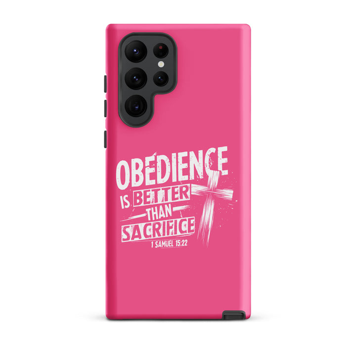 Christian Phone Case Obedience Is Better for Samsung® Samsung® Phone Cases Matte Samsung Galaxy S22 Ultra 