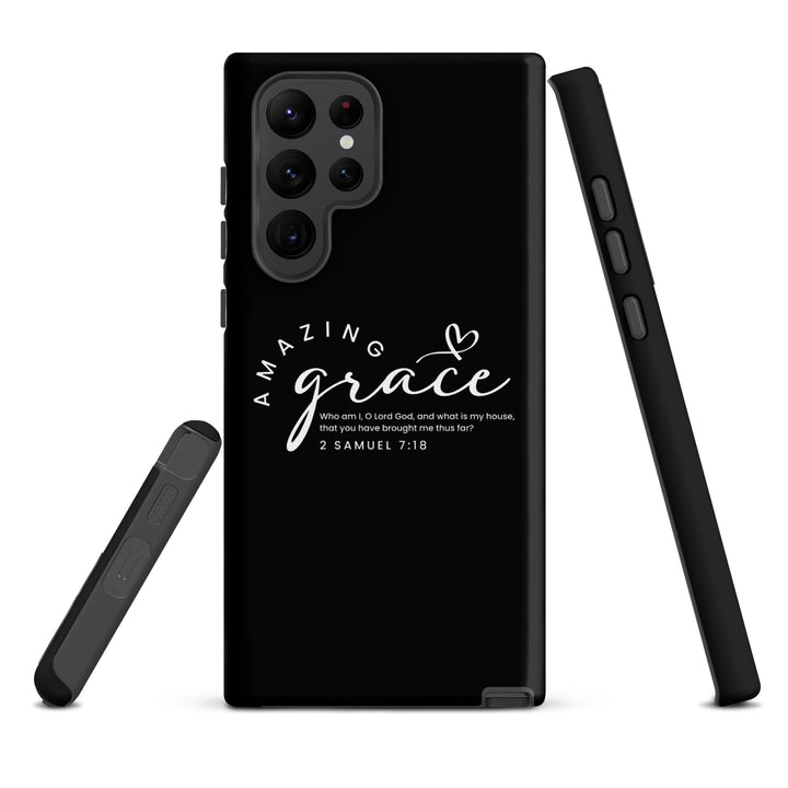 Christian Phone Case Amazing Grace Heart Black for Samsung® Samsung® Phone Cases   