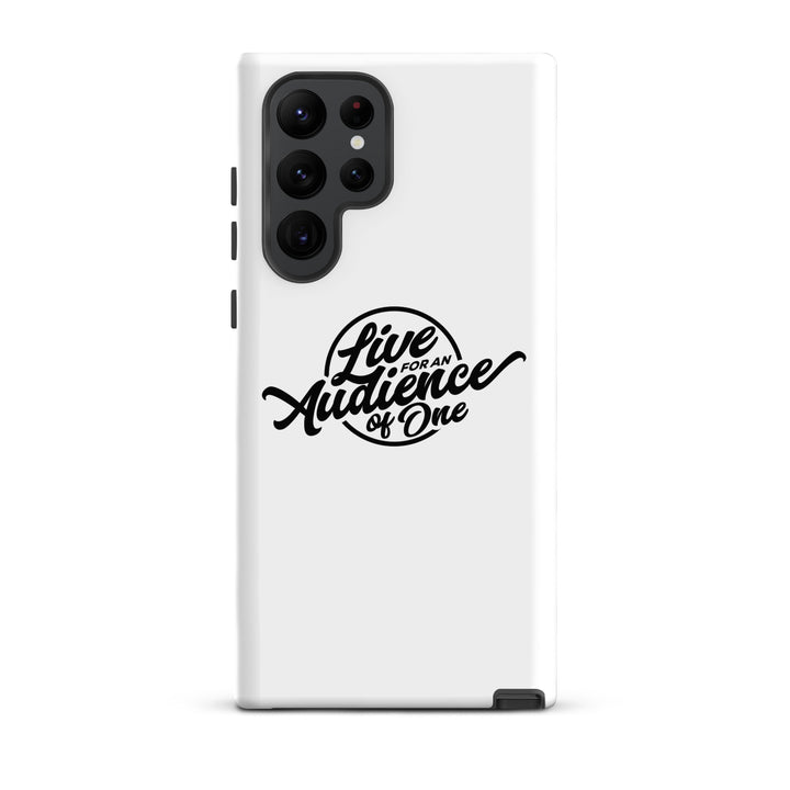 Christian Phone Case Audience of One White for Samsung® Samsung® Phone Cases Matte Samsung Galaxy S22 Ultra 