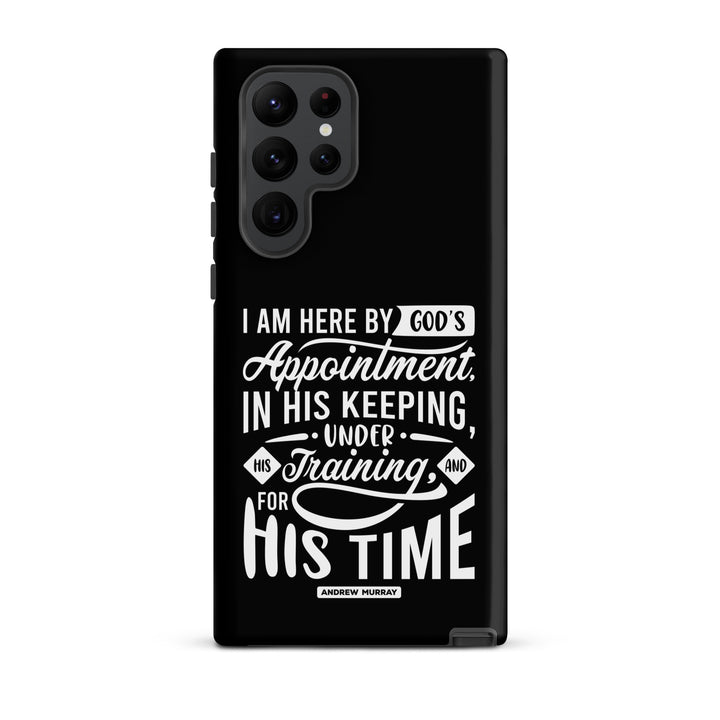 Christian Phone Case His Time Black for Samsung® Samsung® Phone Cases Matte Samsung Galaxy S22 Ultra 