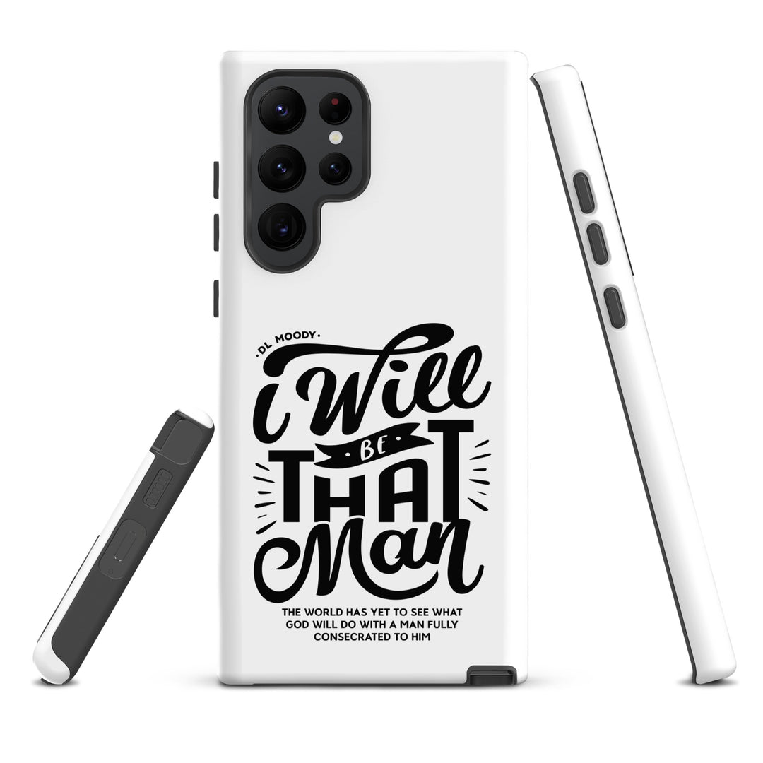 Christian Phone Case I Will Be That Man White for Samsung® Samsung® Phone Cases   