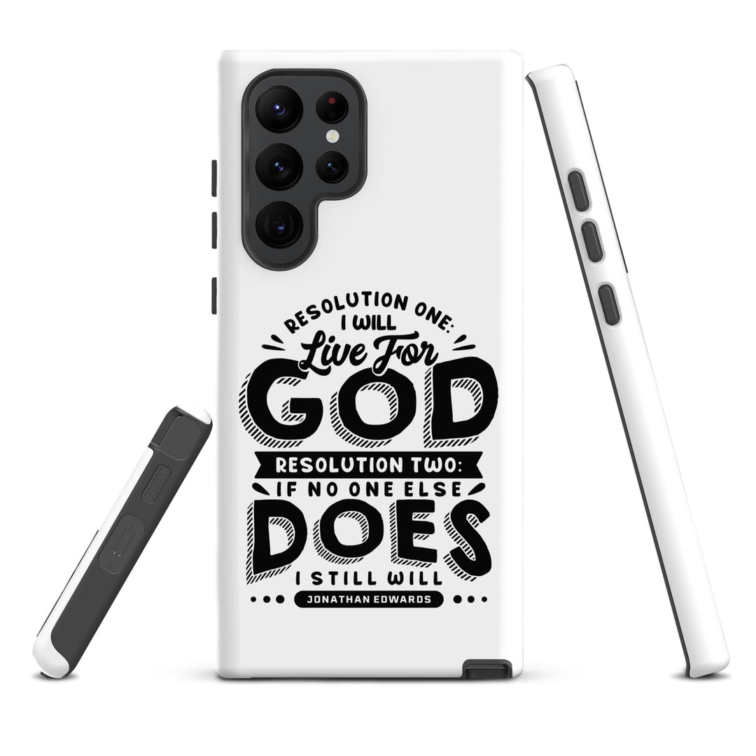 Christian Phone Case Live For God White for Samsung® Samsung® Phone Cases   