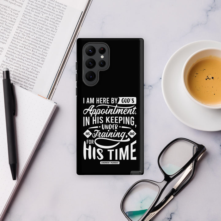 Christian Phone Case His Time Black for Samsung® Samsung® Phone Cases   