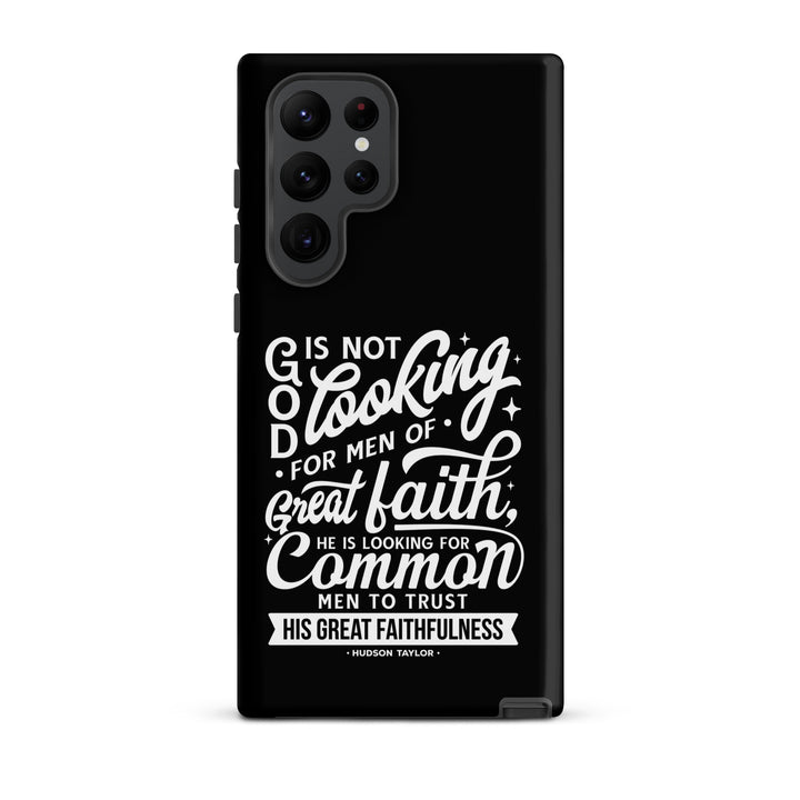 Christian Phone Case Common Men Black for Samsung® Samsung® Phone Cases Matte Samsung Galaxy S22 Ultra 