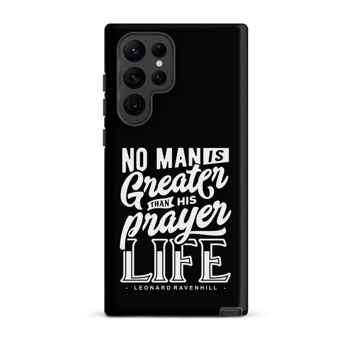 Christian Phone Case Prayer Life Black for Samsung® Samsung® Phone Cases Matte Samsung Galaxy S22 Ultra 