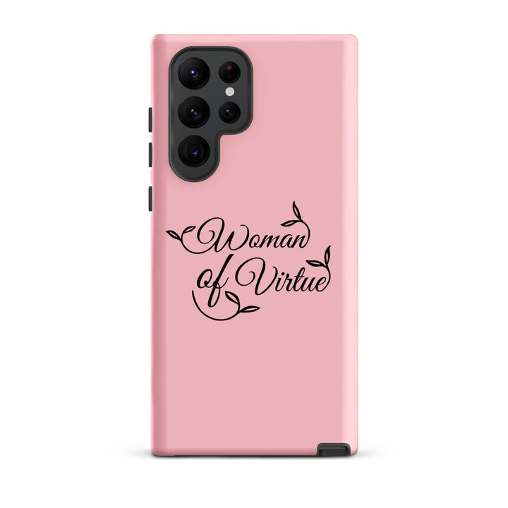 Christian Phone Case Woman of Virtue Pink for Samsung® Samsung® Phone Cases Matte Samsung Galaxy S22 Ultra 