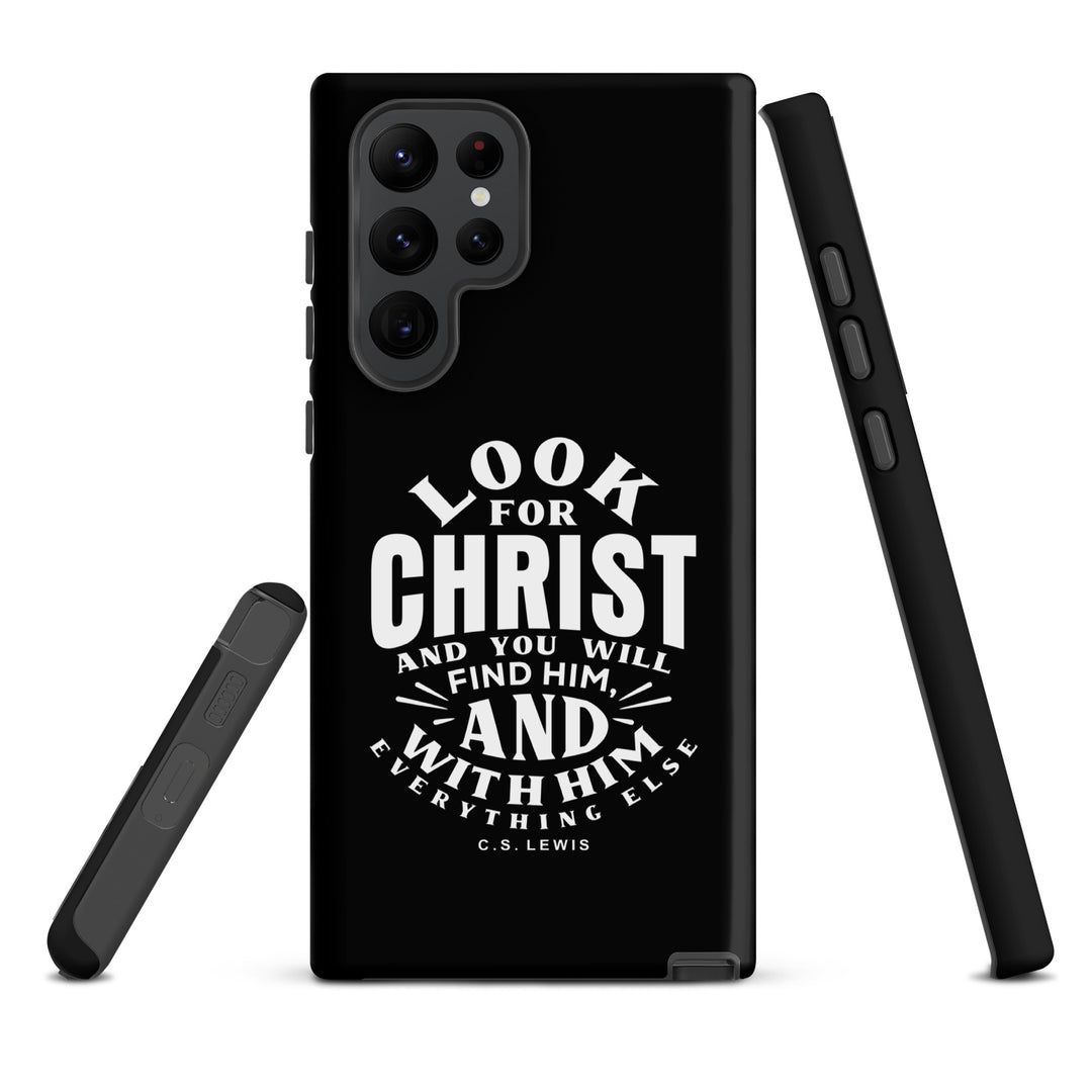 Christian Phone Case Look For Christ Black for Samsung® Samsung® Phone Cases   