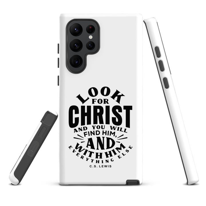 Christian Phone Case Look For Christ White for Samsung® Samsung® Phone Cases   