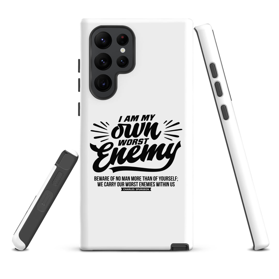 Christian Phone Case Worst Enemy White for Samsung® Samsung® Phone Cases   