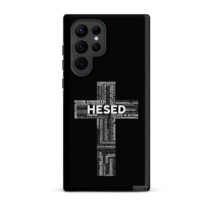 Christian Phone Case Hesed Cross Black for Samsung® Samsung® Phone Cases   