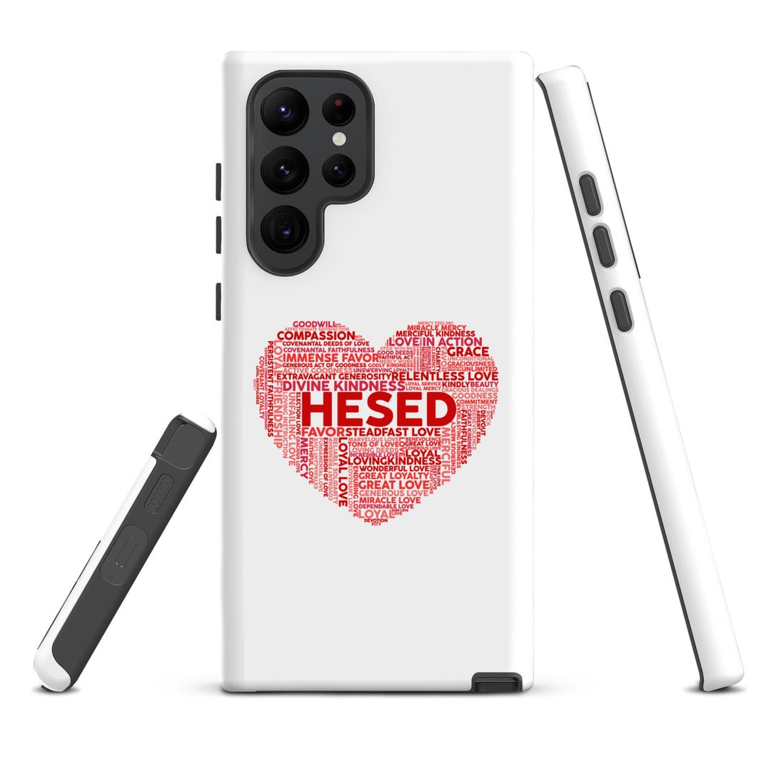 Christian Phone Case Hesed Heart White for Samsung® Samsung® Phone Cases   