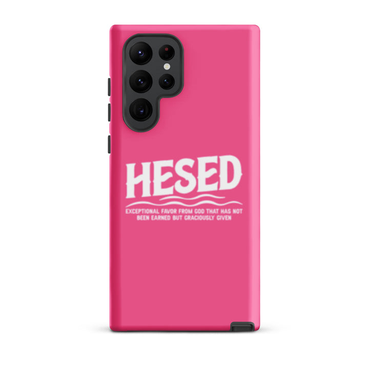 Christian Phone Case Hesed Exceptional Favor Pink for Samsung® Samsung® Phone Cases Matte Samsung Galaxy S22 Ultra 