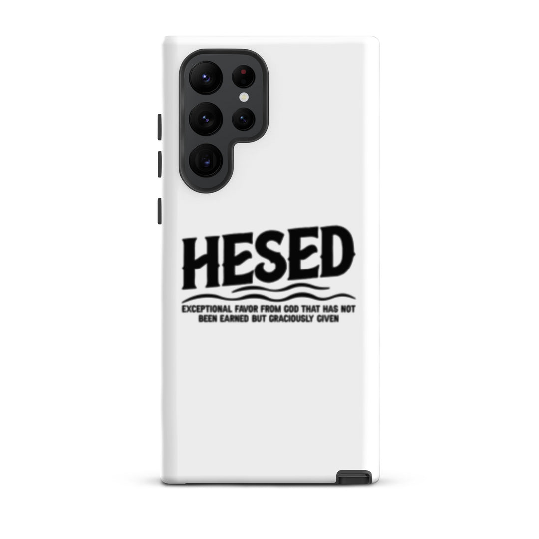 Christian Phone Case Hesed Exceptional Favor White for Samsung® Samsung® Phone Cases Matte Samsung Galaxy S22 Ultra 