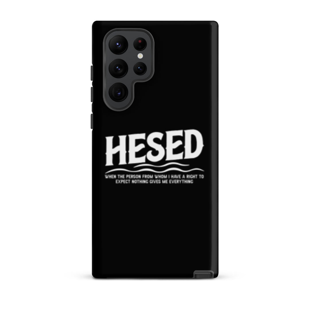 Christian Phone Case Hesed Everything Black  for Samsung® Samsung® Phone Cases Matte Samsung Galaxy S22 Ultra 