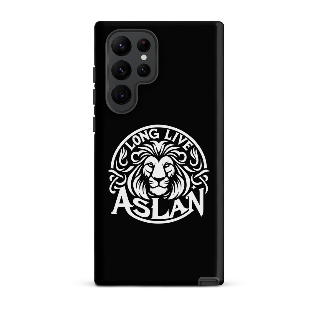 Christian Phone Case Long Live Aslan Black for Samsung® Samsung® Phone Cases Matte Samsung Galaxy S22 Ultra 