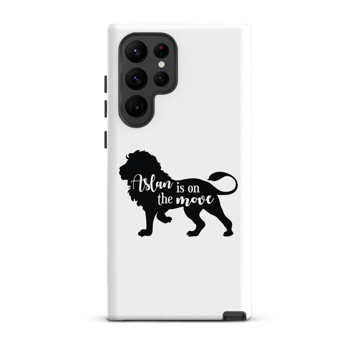 Christian Phone Case Aslan Is On The Move White for Samsung® Samsung® Phone Cases Matte Samsung Galaxy S22 Ultra 