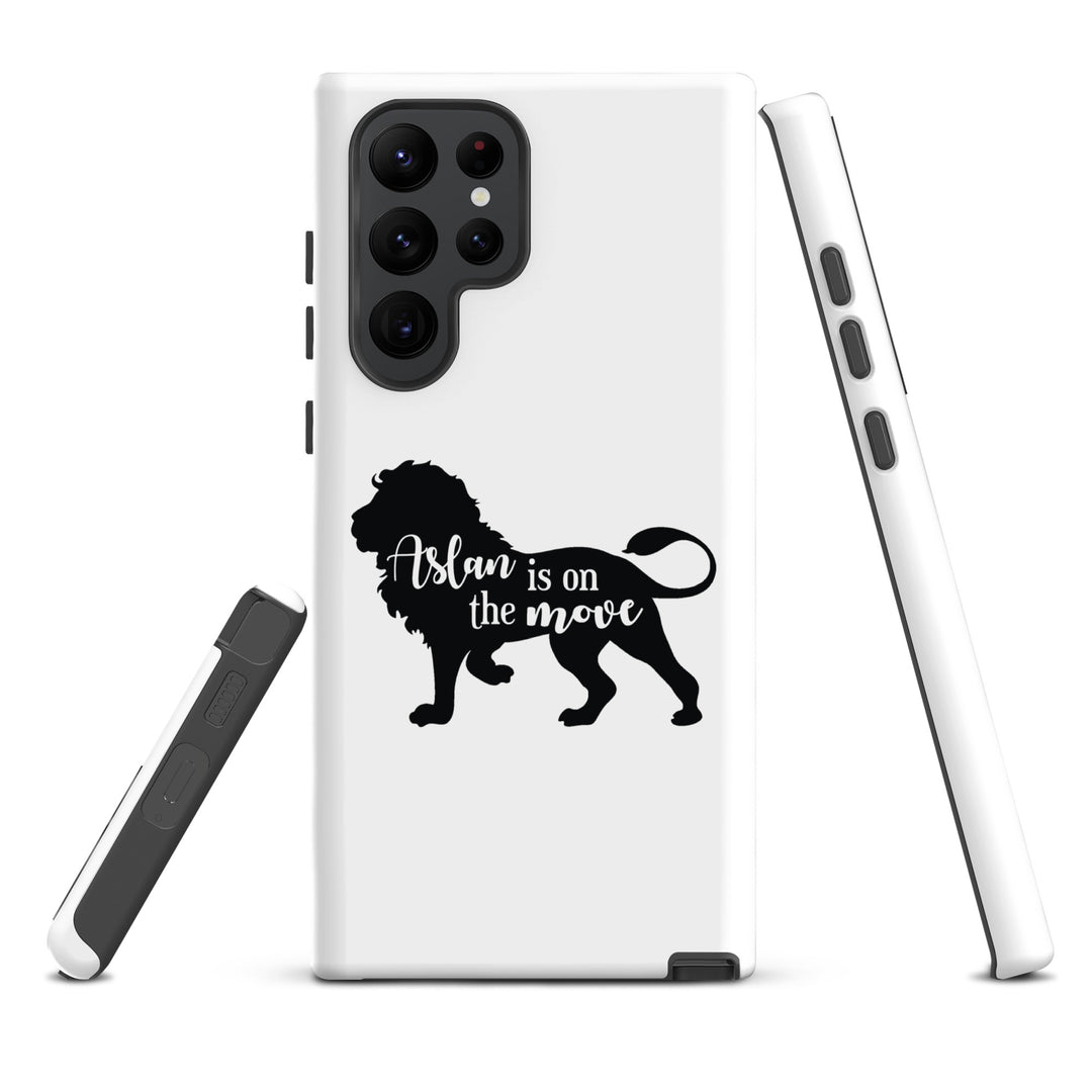 Christian Phone Case Aslan Is On The Move White for Samsung® Samsung® Phone Cases   