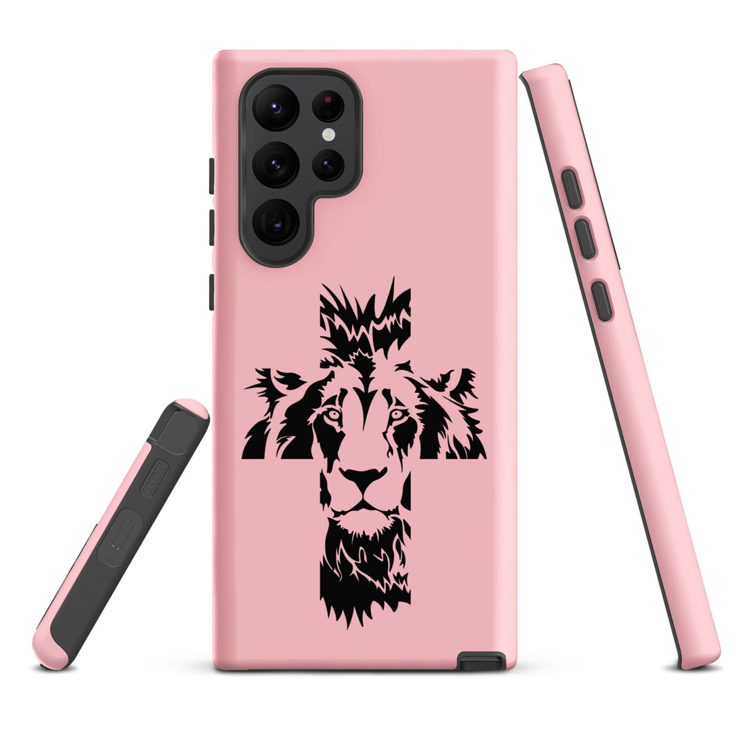 Christian Phone Case Aslan Cross Pink for Samsung® Samsung® Phone Cases   