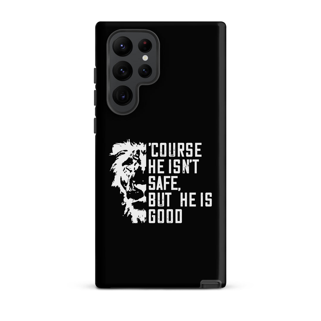 Christian Phone Case Christian Phone 'Course He Isn't Safe Black for Samsung® Samsung® Phone Cases Matte Samsung Galaxy S22 Ultra 