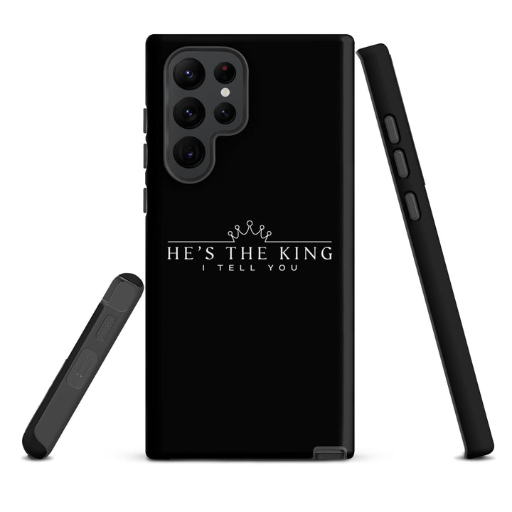 Christian Phone Case He's The King Black for Samsung® Samsung® Phone Cases   